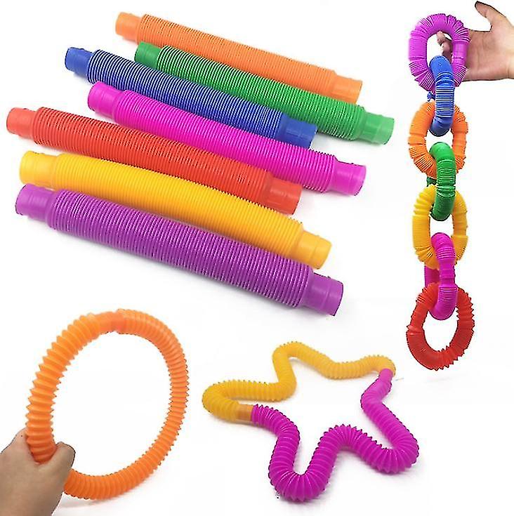 Colorful Combination Telescopic Hose Children Adult Vent Decompression Toy 4pcs