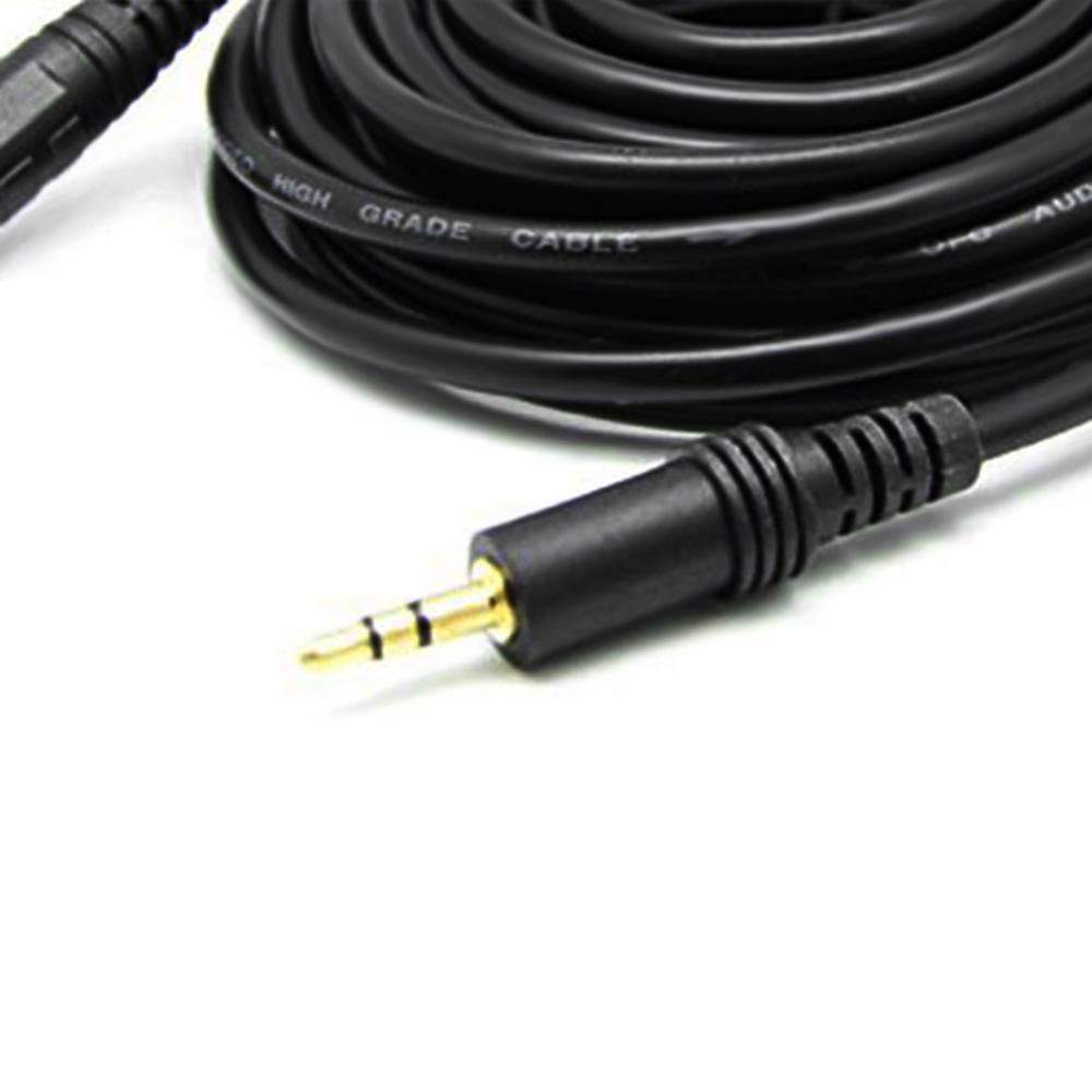 5 Meter Audio Extension Cable 3.5mm Jack Male To Female Aux Cable 3.5 Mm Audio Extender Cord For Computer Mobile Phones Amplifier Black Black 5m