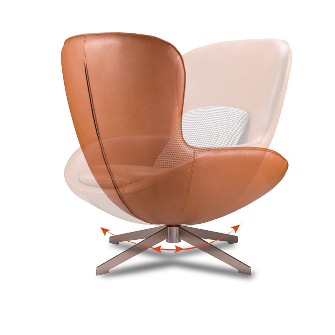 Pre Order 90 Days Delivery Vigo Swivel Lounge Chair Lc017