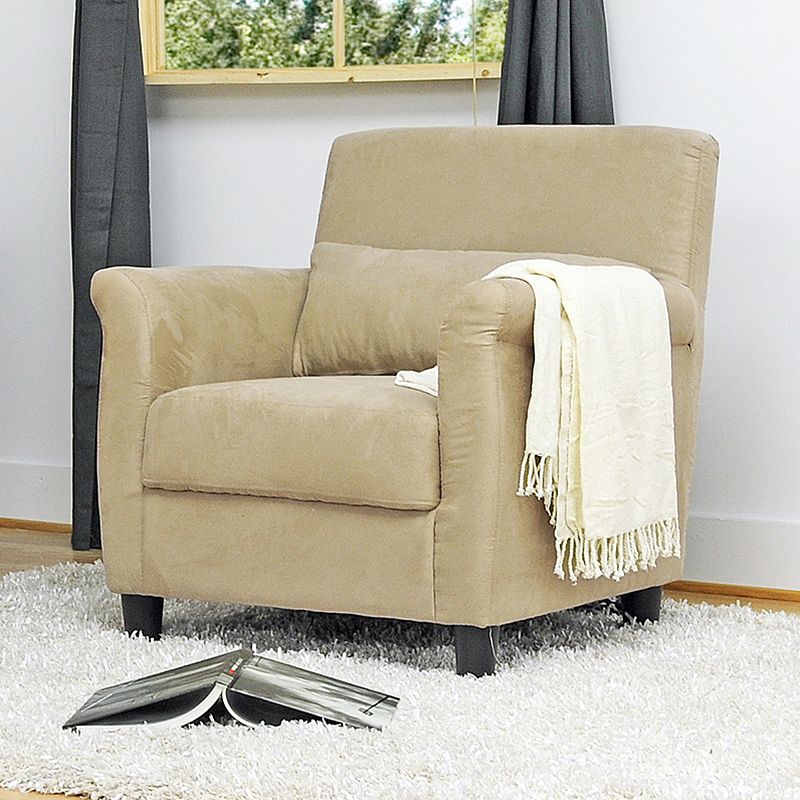 Baxton Studio Marquis Microfiber Club Chair