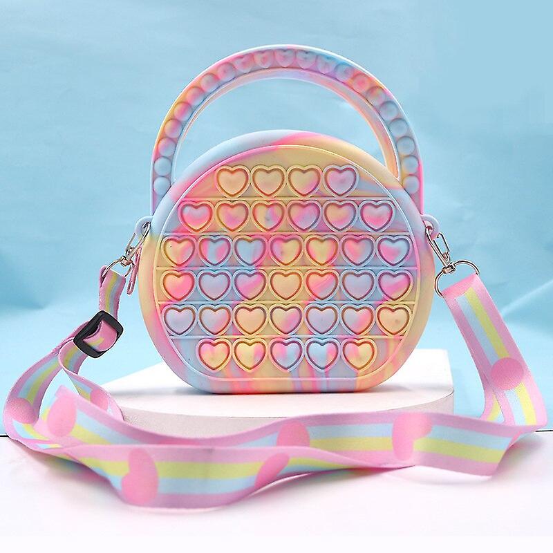 Born Pretty Pop Purse Silicone Sensory Push Pop Bubble Bag Crossbody Bag Antistress Toys Reliver Autism Handbag Coin Pouch For Kids