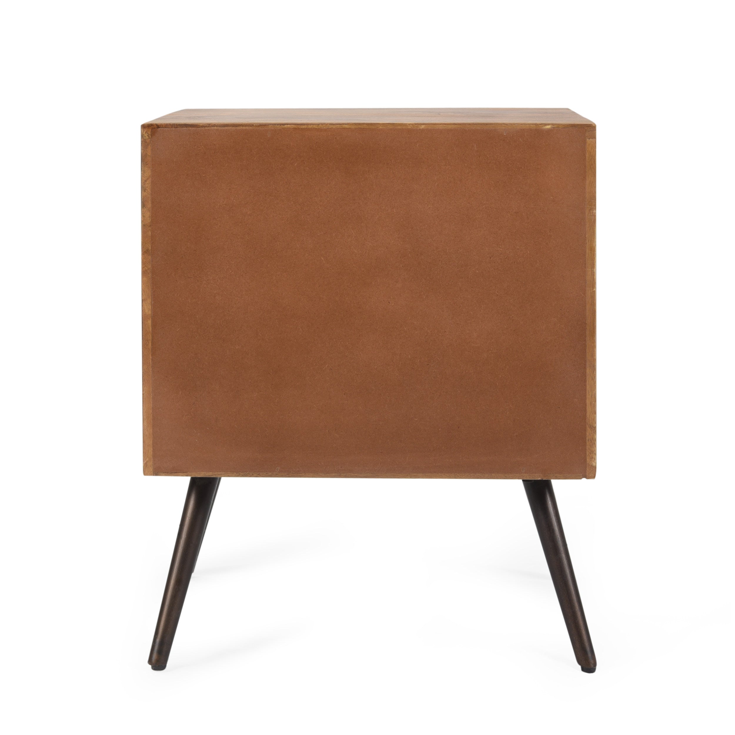 Riha Mid-Century Modern Mango Wood Cabinet