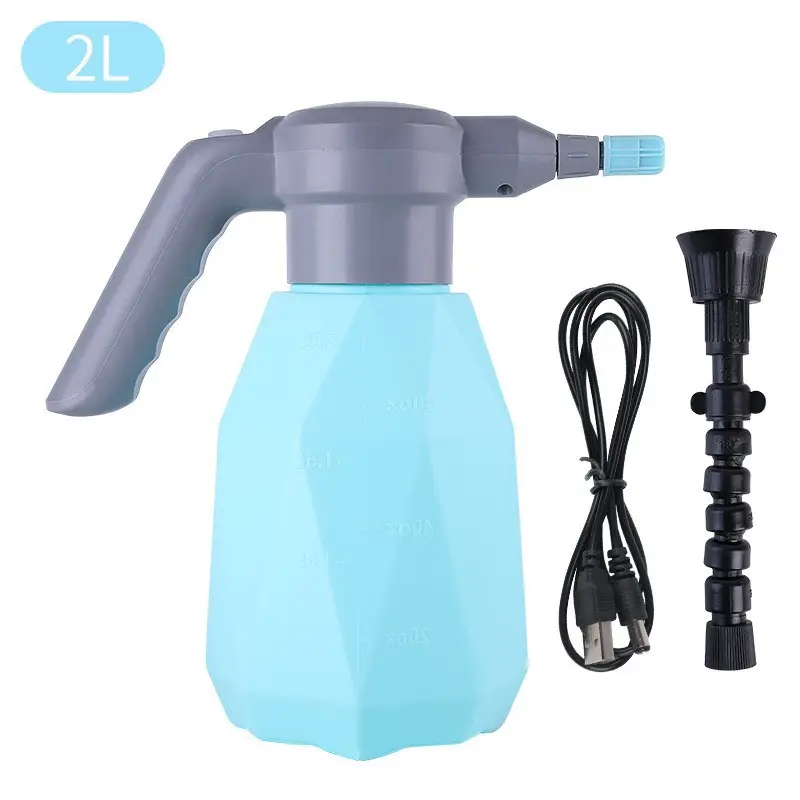 2L Electric Garden Sprayer Automatic Plant Mister Spray Bottle For House Flower Indoor Handheld Watering Can Spritzer Tool