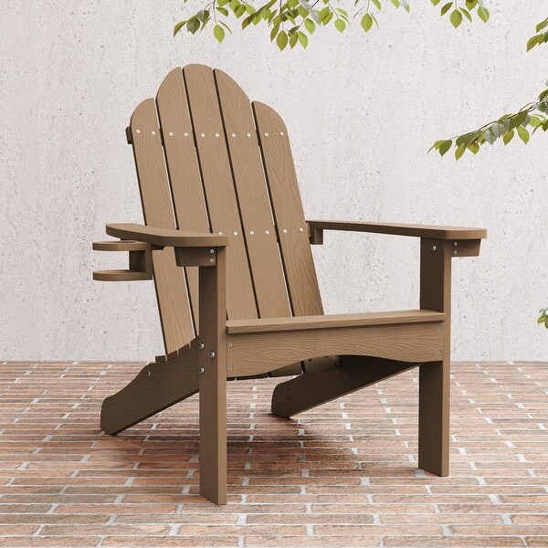 LUE BONA Plastic Poly Weather Resistant Outdoor Patio Adirondack Chair 1Pack