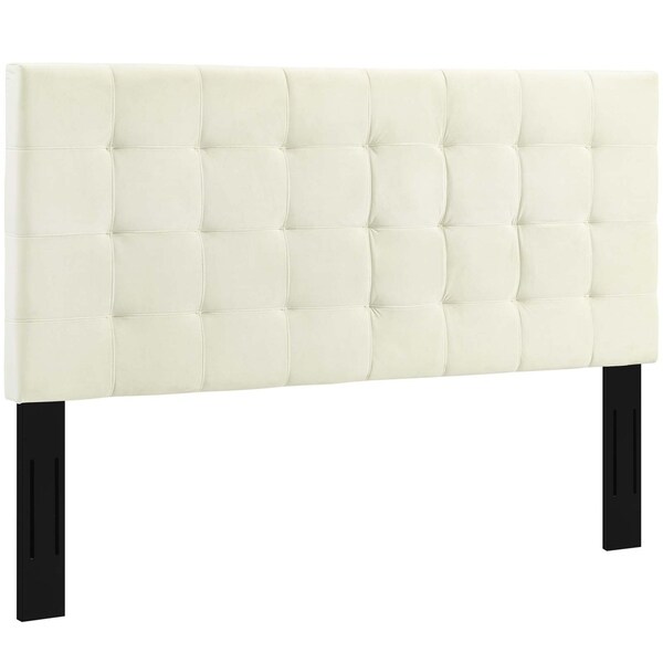 Paisley Tufted Full / Queen Upholstered Performance Velvet Headboard - - 27615972