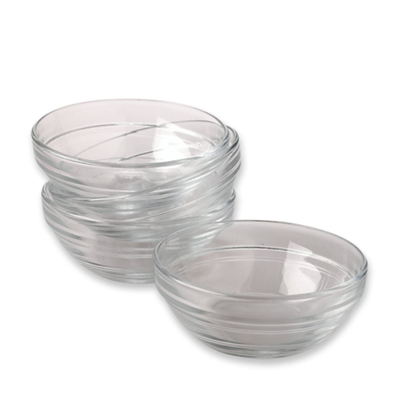 Gemco  3-1/2 in. W x 3-1/2 in. L Clear  Glass  Prep Bowl Set