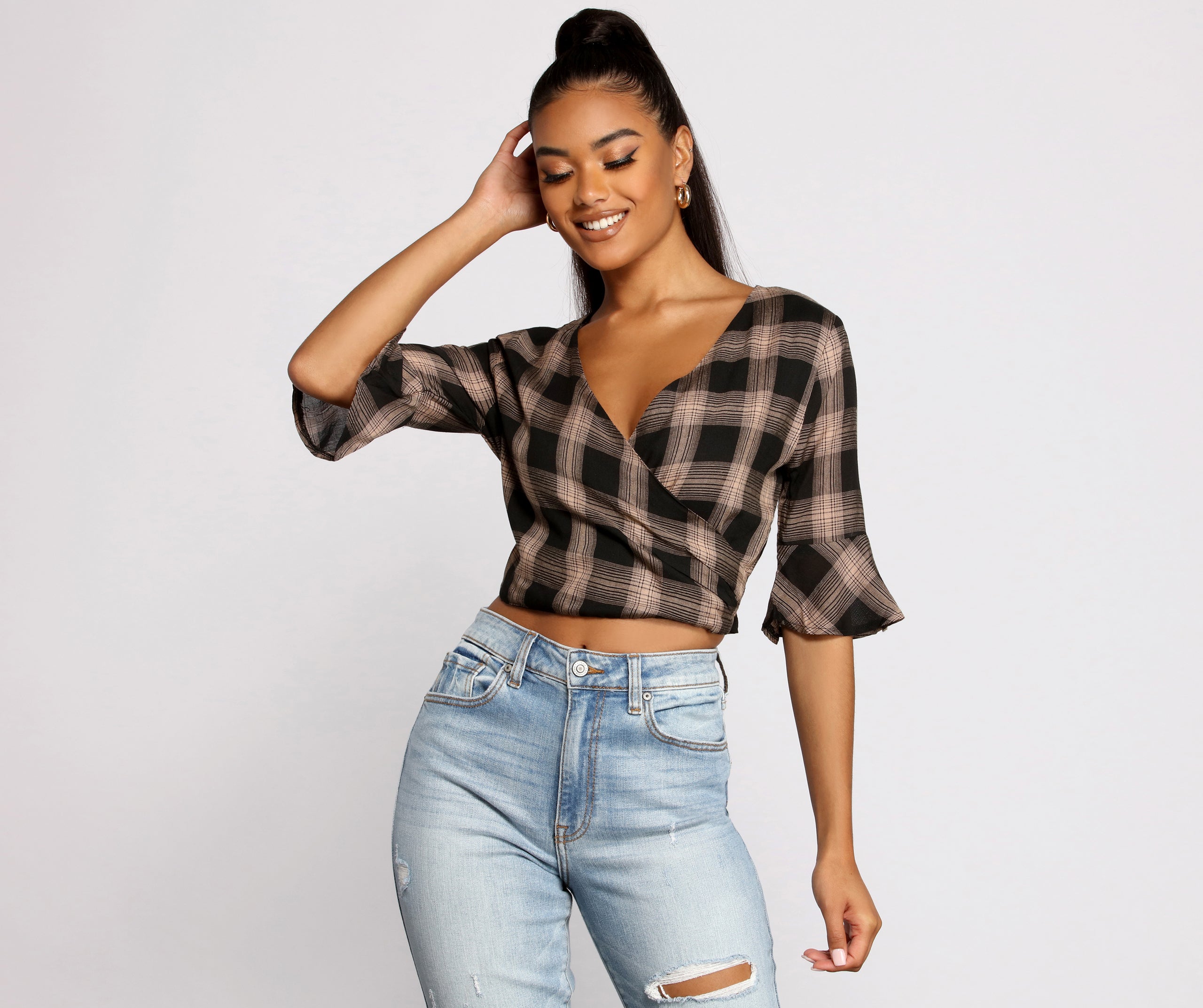 Pretty In Plaid Crop Top