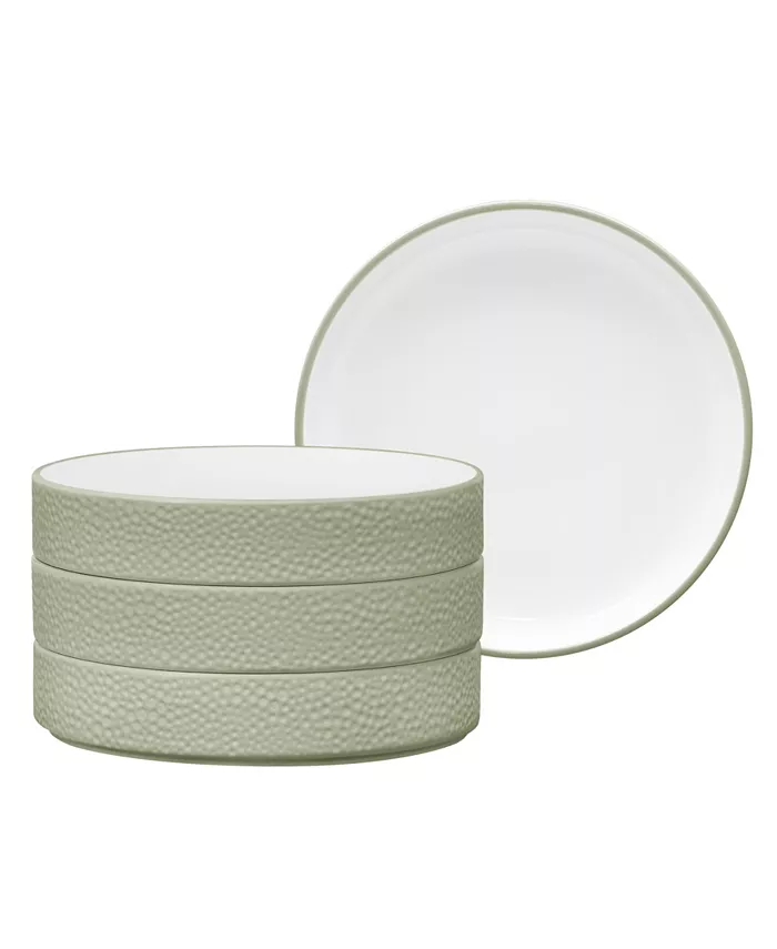 Noritake Colortex Stone Stax Deep Plates Set of 4