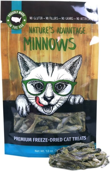 Nature's Advantage Minnows Cat Treats， 1-oz bag