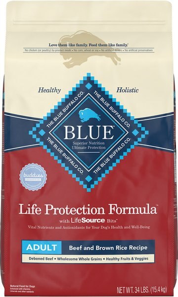 Blue Buffalo Life Protection Formula Adult Beef and Brown Rice Recipe Dry Dog Food