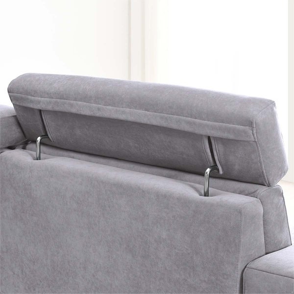 2-Seater Sectional Sofa Couch Loveseat with Multi-Angle Adjustable Headrest