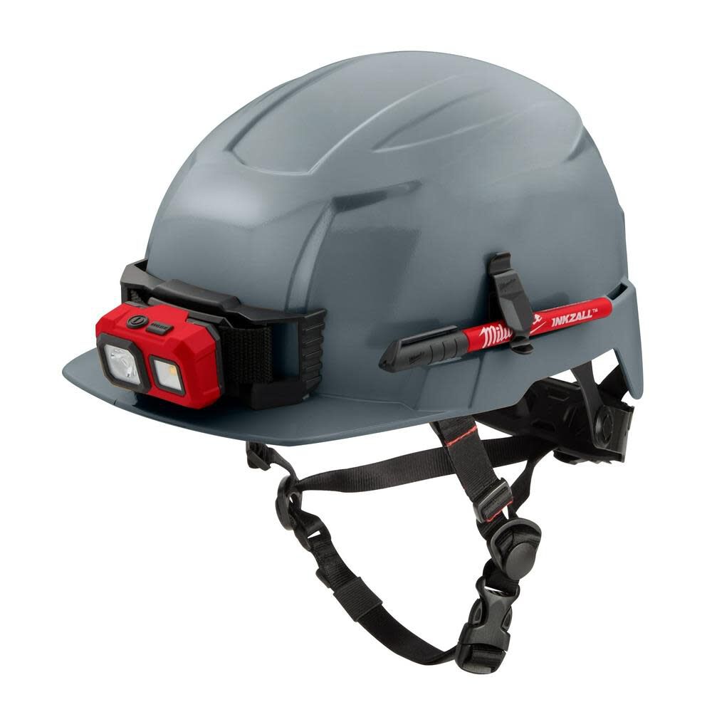 Milwaukee Gray Front Brim Helmet with BOLT - Type 2 Class E 48-73-1337 from Milwaukee