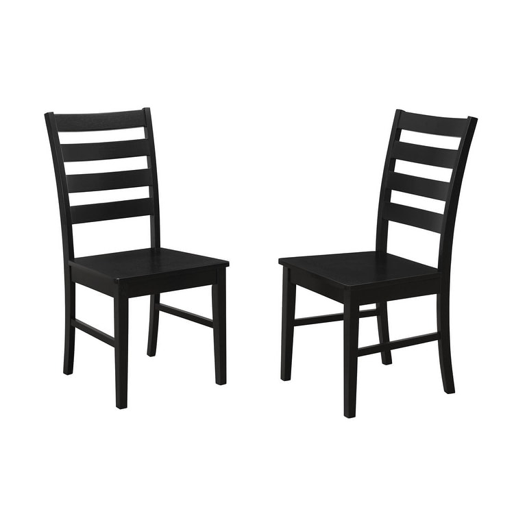 Middlebrook Wood Ladder Back Dining Side Chairs  Set of 2