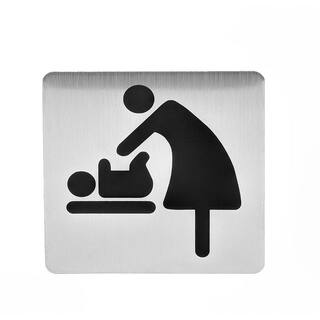 Alpine Industries Grey Compact Horizontal Baby Changing Station (2-Pack) 411-E-2PK