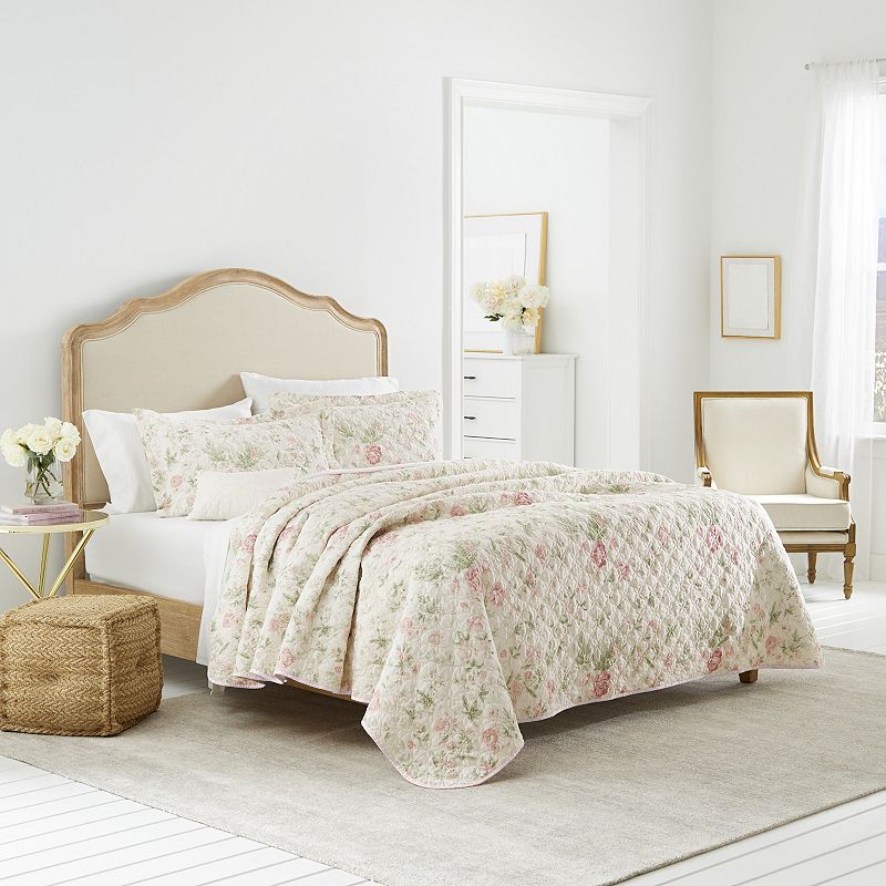 Laura Ashley Breezy Floral Quilt Set