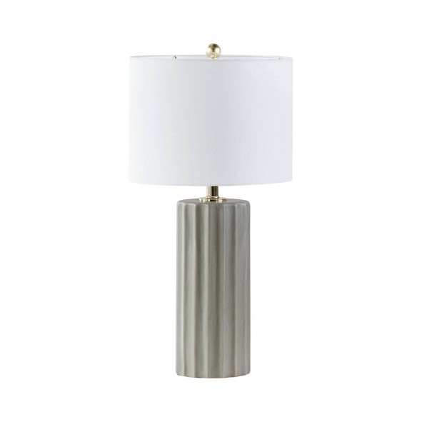 Dailsygrab includes Led Light Bulb Table Lamp With White Base And Cream Shade Ink ivy