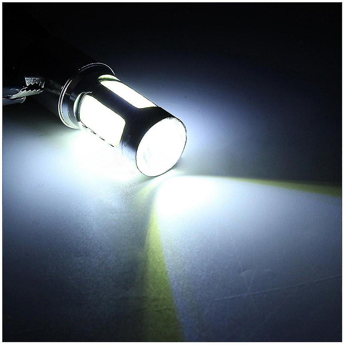 12v Ba20d H6 4 Cob Led White Bulb Light For Motorcycle Bike Moped Atv Headlight