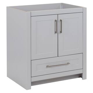 Home Decorators Collection Craye 30 in. W x 21.6 in. D x 34 in. H Bath Vanity Cabinet without Top in Pearl Gray CY30-PG