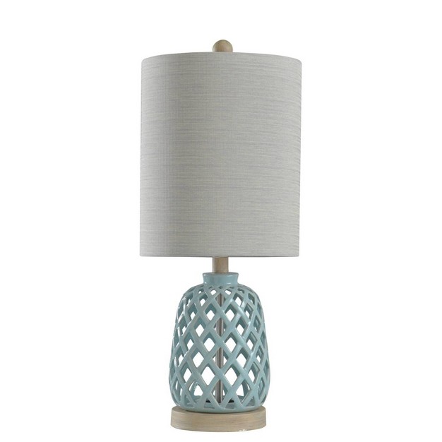 Ceramic Table Lamp Blue Stylecraft