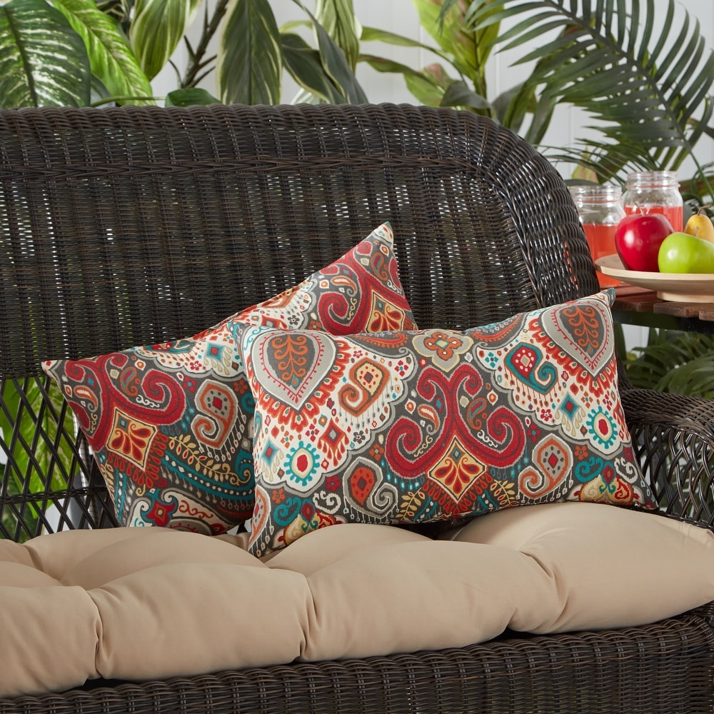 Greendale Global Outdoor Accent Pillow (Set of 2)   19 W x 12 H