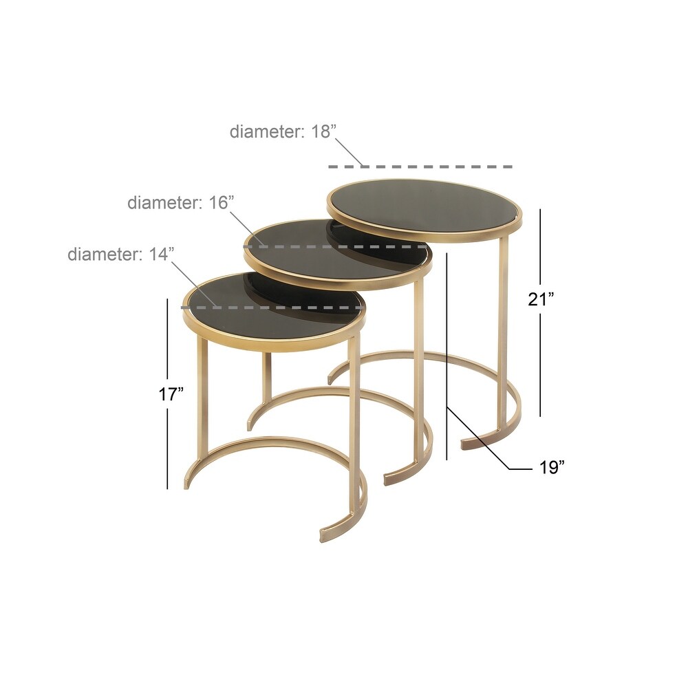 Iron Traditional Accent Table (Set of 3)   S/3 21\