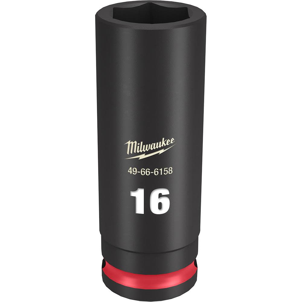 Milwaukee SHOCKWAVE™ Impact Duty™ Socket 3/8 Drive 16MM Deep 6 Point