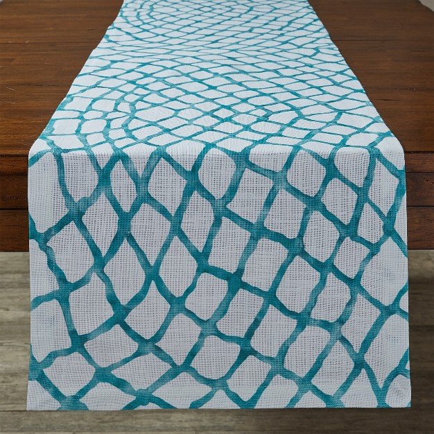 Split P Blue Sea Net Table Runner 72 x27 x27 l