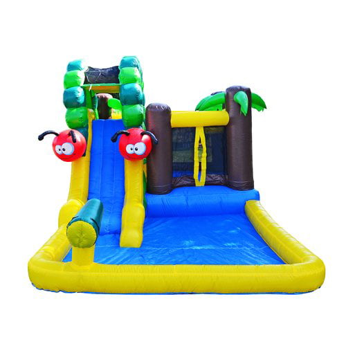 JumpOrange Caterpillar Water Slide and Bounce House