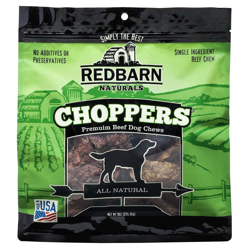 Redbarn Choppers Dog Treats， 9-oz bag;