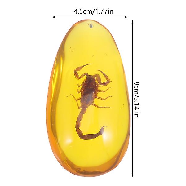 3pcs Resin Insects Amber Resin Crafts Insect Specimen Amber Decorative Bug Amber Kids Cognitive Toy