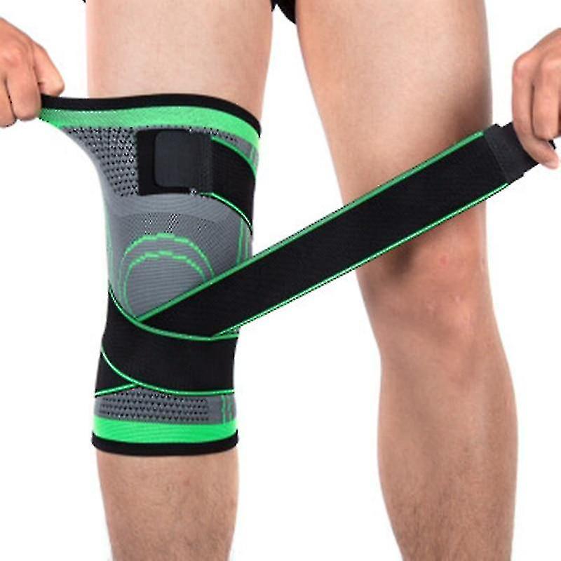 1 Pair Sports Kneepad Men Pressurized Elastic Knee Pads Support Fitness Gear Basketball