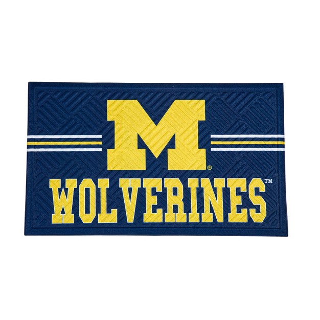 Embossed Mat Cross Hatch University Of Michigan