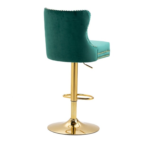 Retro Bar Stools with Back and Footrest Counter Height Bar Chairs