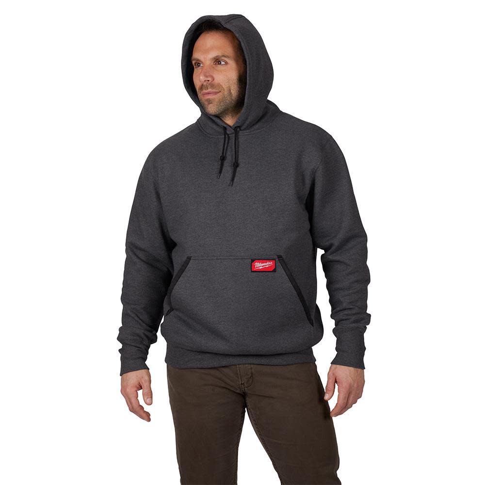 Heavy Duty Gray Pullover Hoodie ; 3X