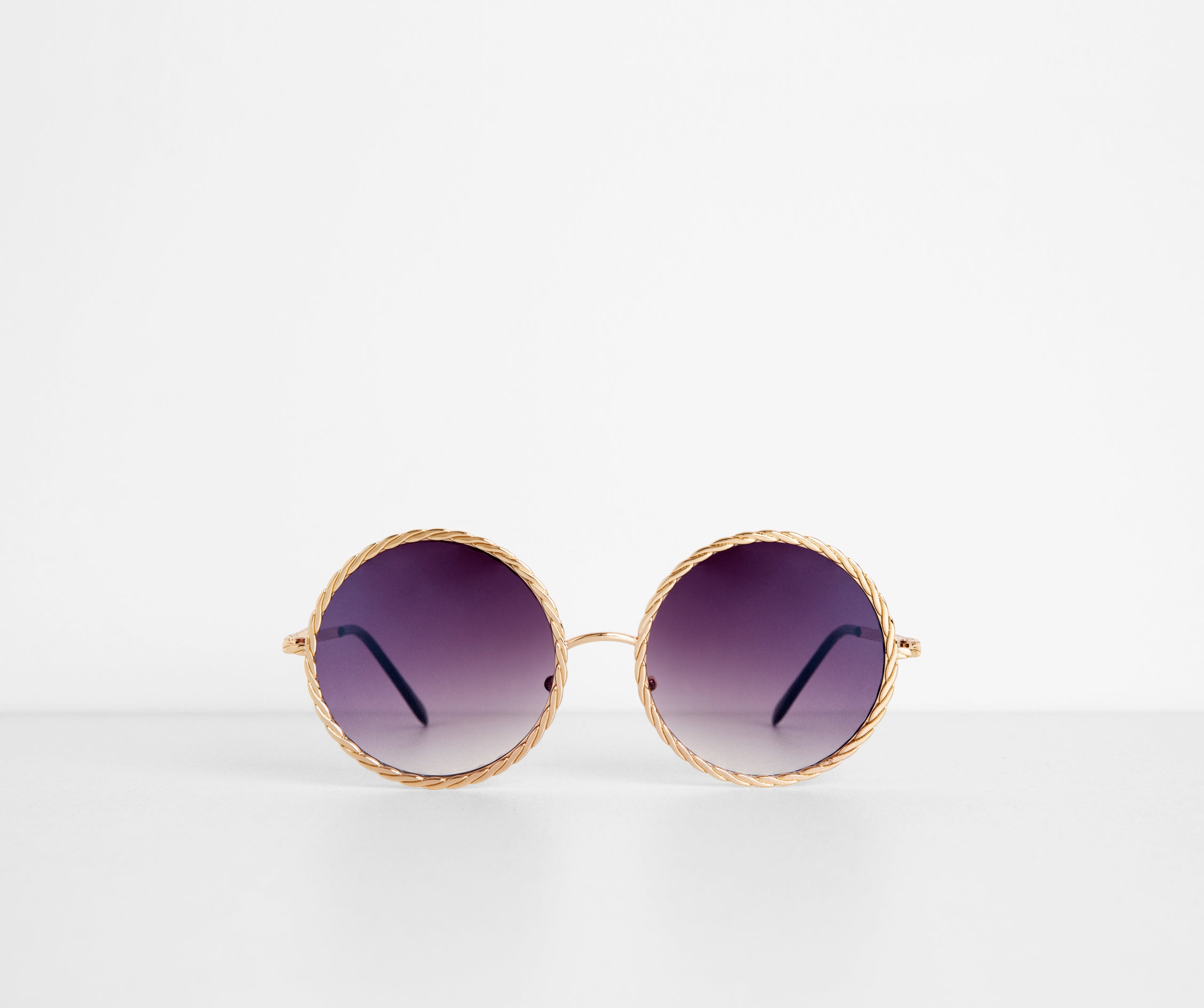 Get Twisted Round Ombre Sunglasses