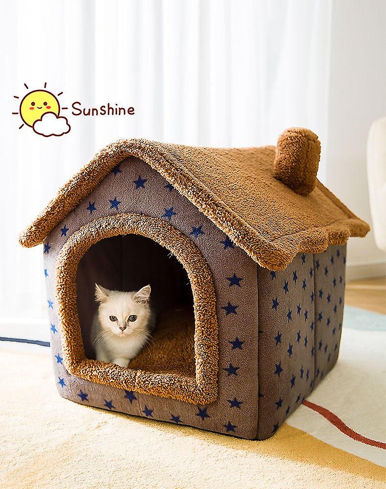 Soft plush warm pet house