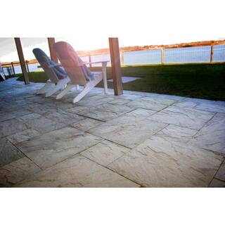 Nantucket Pavers Yorkstone 24 in. x 24 in. Gray Variegated Concrete Paver (22-Pieces88 sq. ft.Pallet) 22422