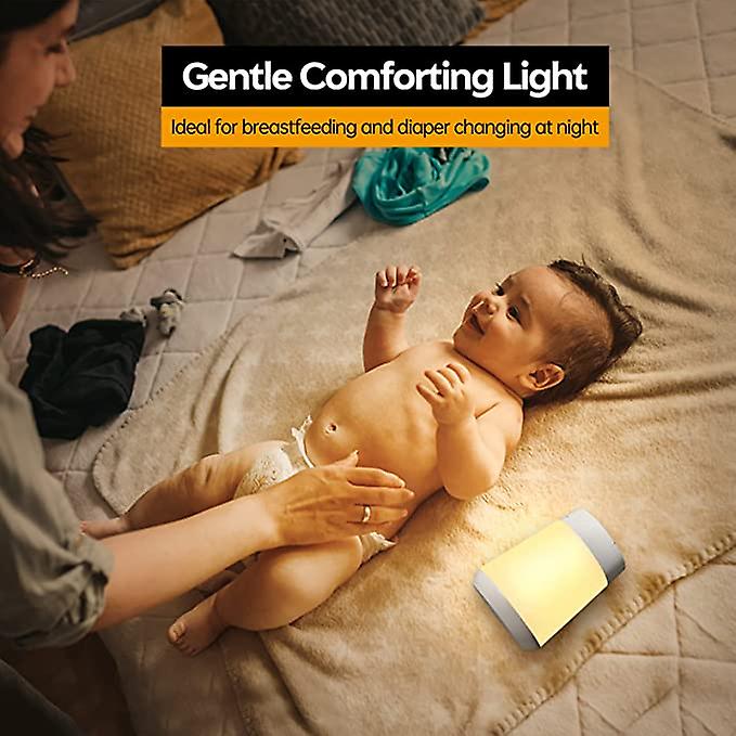 Night Light For Kids， Led Touch Sensor Baby Night Light For Breastfeeding And Sleep Aid， Stepless Dimming Nursery Lamp Rechargeable Portable Night Lig