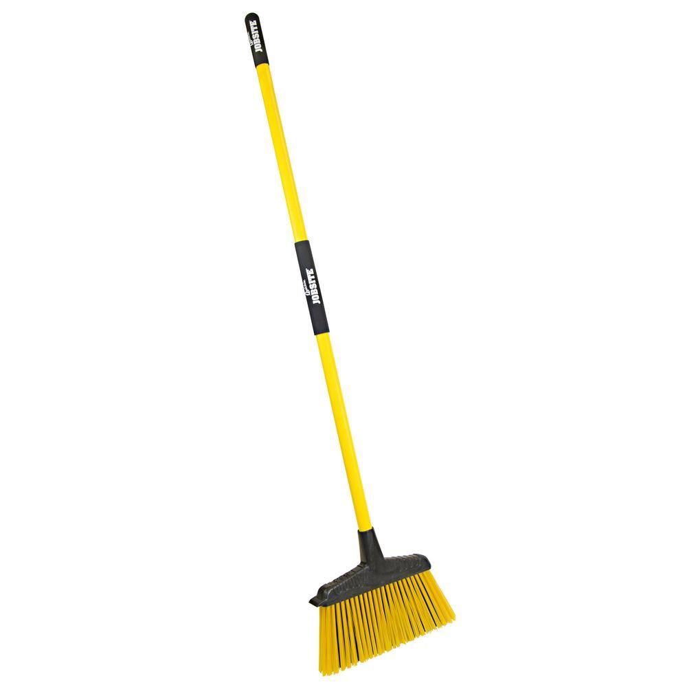 Quickie Jobsite Multi-Surface Fiberglass Handle Angle Broom 759