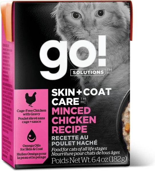 Go! SKIN + COAT CARE Minced Chicken Cat Food