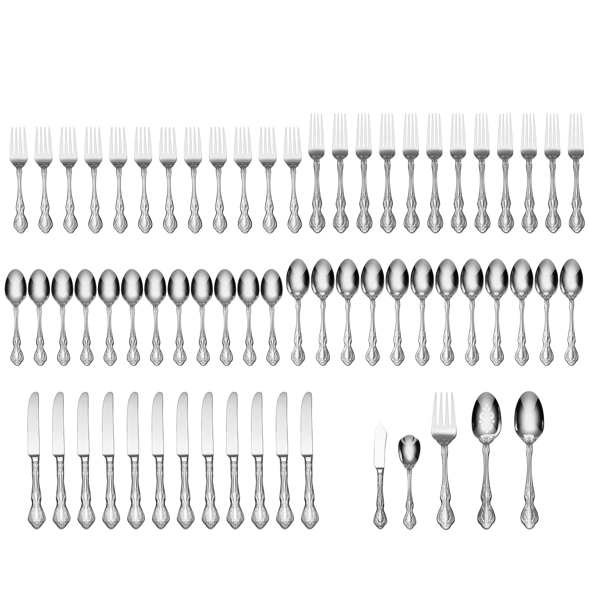 Mandolina 65 Piece Fine Flatware Set