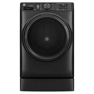 GE 5.0 cu.ft. Smart Front Load Washer in Carbon Graphite with Steam UltraFresh Vent System and Microban Technology GFW655SPVDS