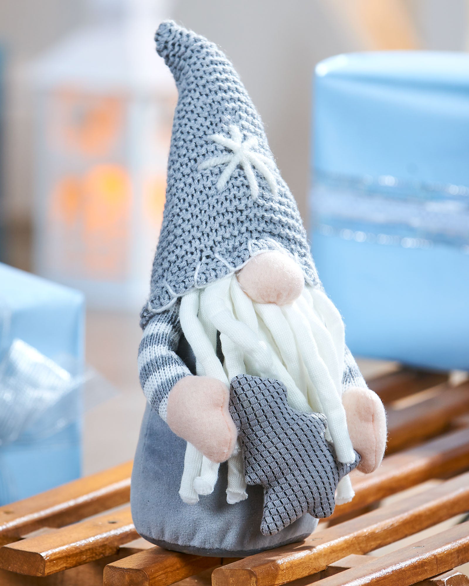 Soft Knitted Gonk Figurine, 32 cm