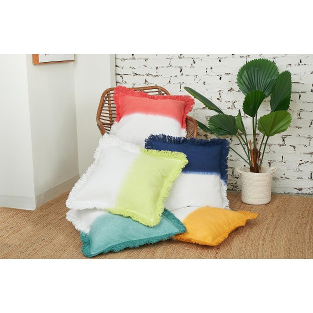 X 22 quot Aster Citron Throw Pillow