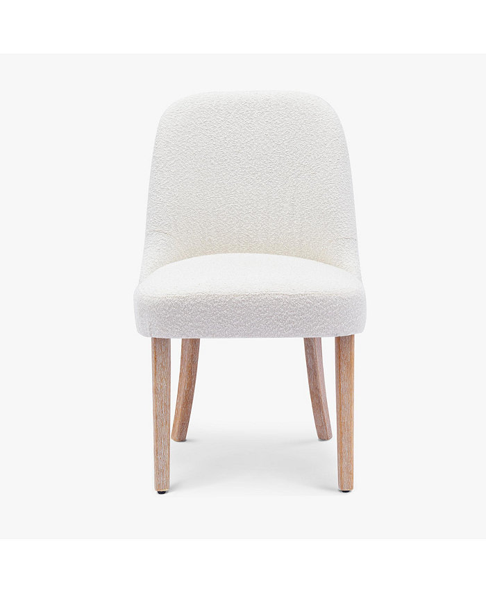 WestinTrends Mid-Century Modern Upholstered Boucle Dining Chair