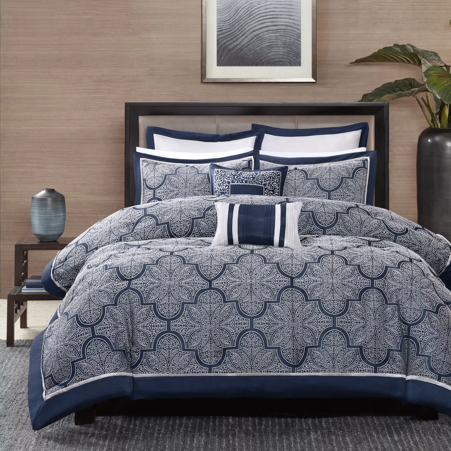 Madison Park Barrett 8-pc. Comforter Set with Throw Pillows