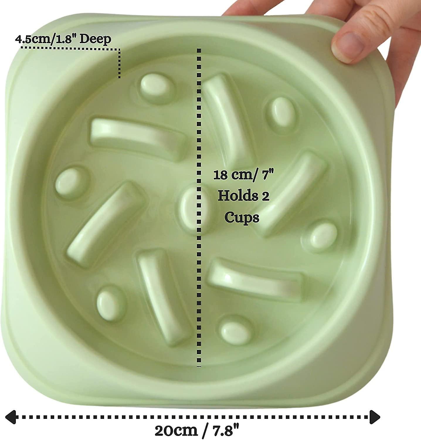 Slow Feeder Dog Bowl Green