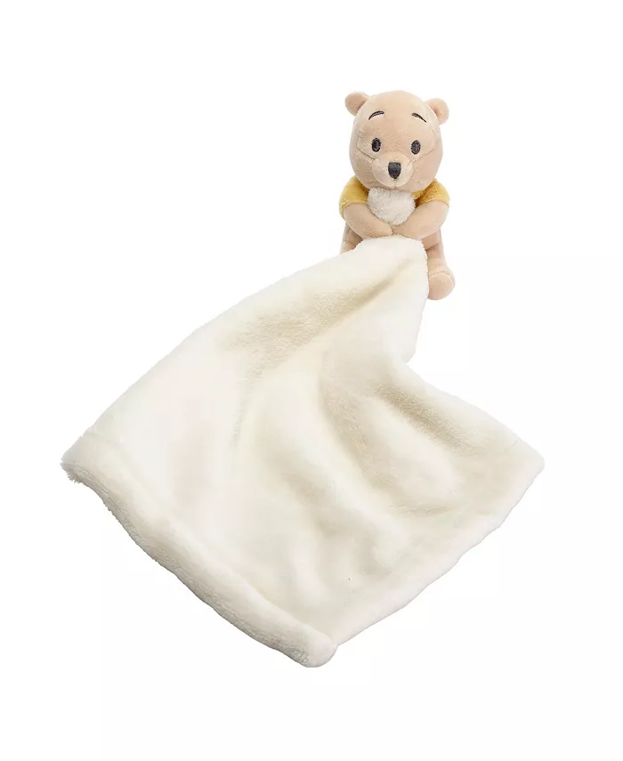 Lambs and Ivy Disney Baby Little Winnie the Pooh Lovey Plush Security Blanket