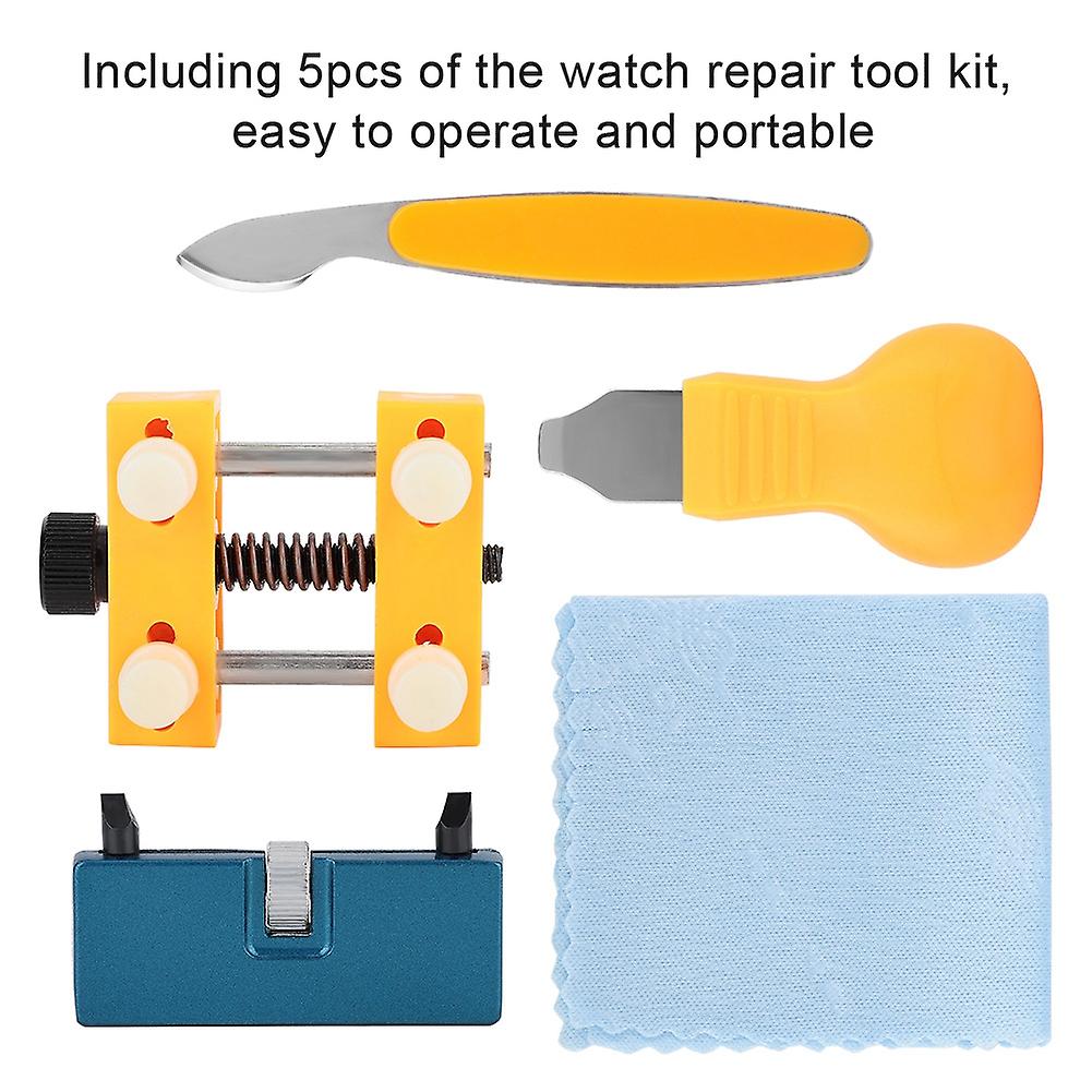 5pcs Watch Repair Tool Watchmaker Kit For Changing Watchband and Opening Watch Case