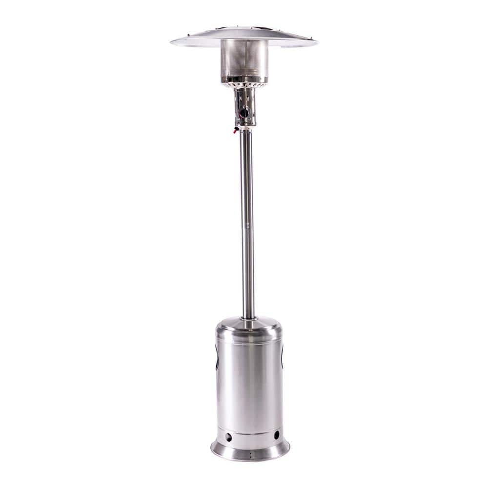 Legacy Heating 47,000 BTU Hammered Stainless Steel Propane Outdoor Flame Patio Heater CAPH-7-SS